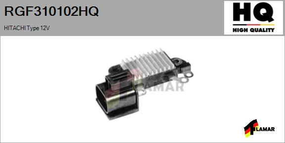 FLAMAR RGF310102HQ - Регулятор напряжения, генератор autospares.lv