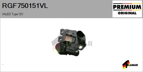 FLAMAR RGF750151VL - Регулятор напряжения, генератор autospares.lv