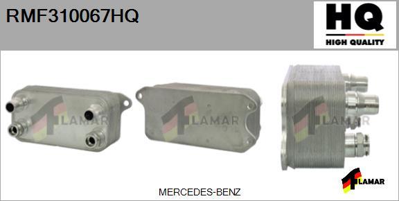 FLAMAR RMF310067HQ - Масляный радиатор, двигательное масло autospares.lv