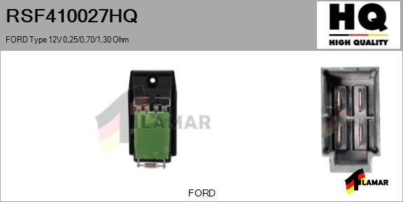FLAMAR RSF410027HQ - Сопротивление, реле, вентилятор салона autospares.lv