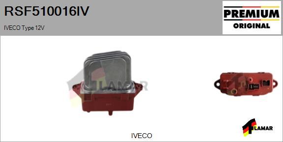 FLAMAR RSF510016IV - Сопротивление, реле, вентилятор салона autospares.lv