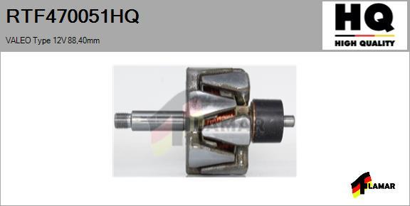 FLAMAR RTF470051HQ - Ротор, генератор autospares.lv