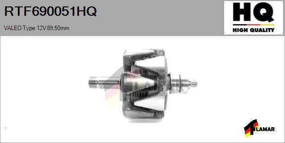 FLAMAR RTF690051HQ - Ротор, генератор autospares.lv