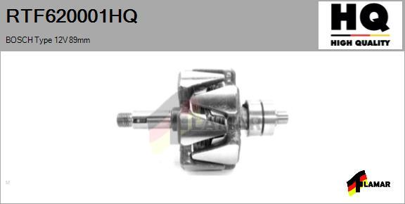 FLAMAR RTF620001HQ - Ротор, генератор autospares.lv