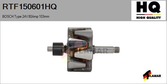 FLAMAR RTF150601HQ - Ротор, генератор autospares.lv