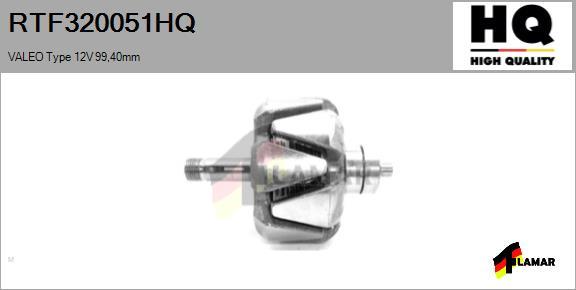 FLAMAR RTF320051HQ - Ротор, генератор autospares.lv