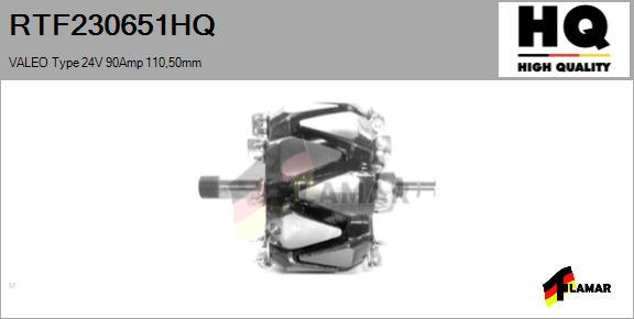 FLAMAR RTF230651HQ - Ротор, генератор autospares.lv