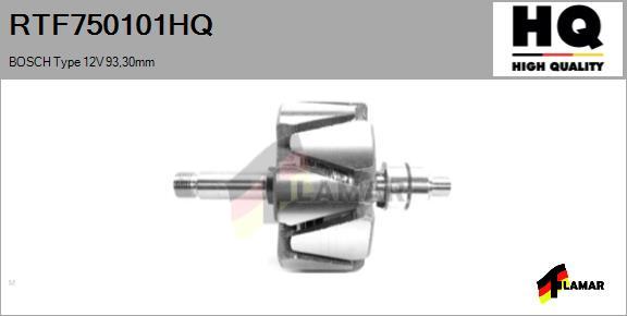 FLAMAR RTF750101HQ - Ротор, генератор autospares.lv