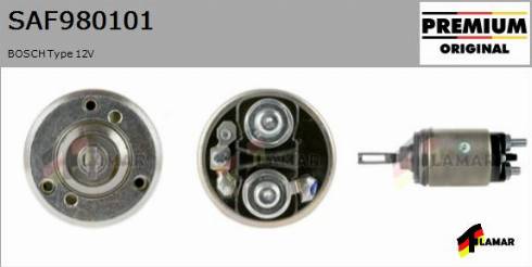 FLAMAR SAF980101
 - Тяговое реле, соленоид, стартер autospares.lv