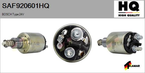 FLAMAR SAF920601HQ - Тяговое реле, соленоид, стартер autospares.lv