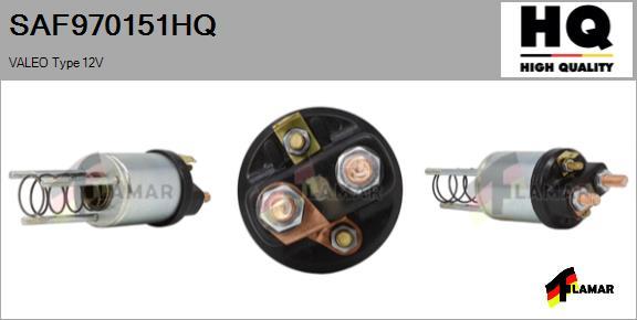 FLAMAR SAF970151HQ - Тяговое реле, соленоид, стартер autospares.lv