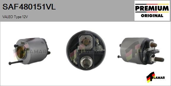 FLAMAR SAF480151VL - Тяговое реле, соленоид, стартер autospares.lv