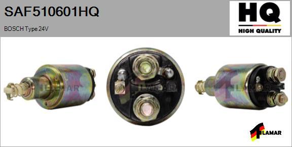 FLAMAR SAF510601HQ - Тяговое реле, соленоид, стартер autospares.lv