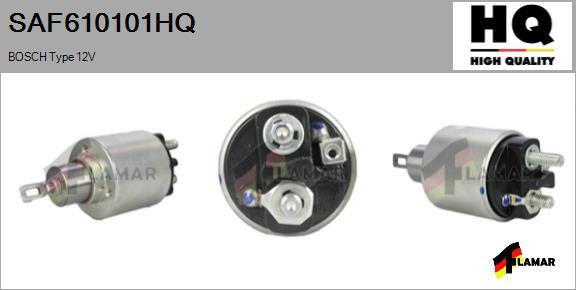 FLAMAR SAF610101HQ - Тяговое реле, соленоид, стартер autospares.lv