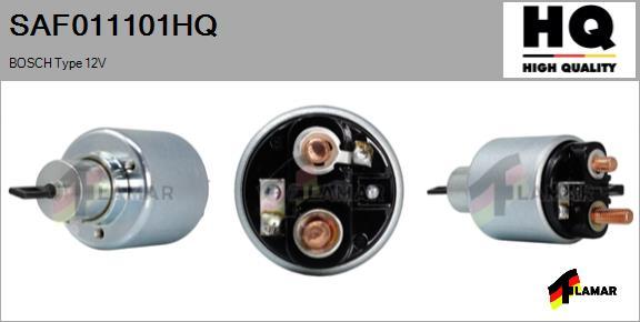 FLAMAR SAF011101HQ - Тяговое реле, соленоид, стартер autospares.lv