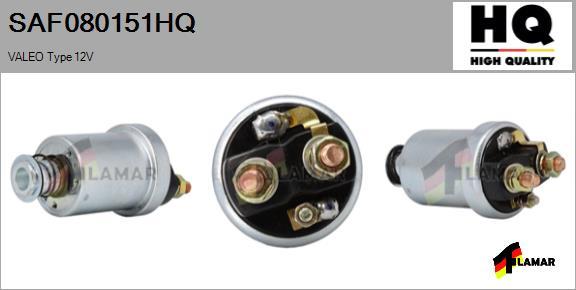 FLAMAR SAF080151HQ - Тяговое реле, соленоид, стартер autospares.lv