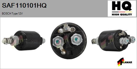 FLAMAR SAF110101HQ - Тяговое реле, соленоид, стартер autospares.lv