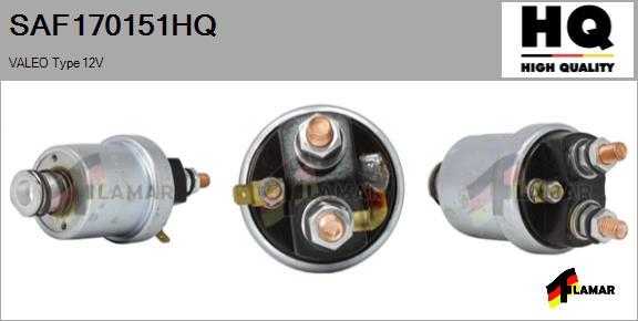 FLAMAR SAF170151HQ - Тяговое реле, соленоид, стартер autospares.lv