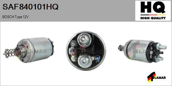 FLAMAR SAF840101HQ - Тяговое реле, соленоид, стартер autospares.lv