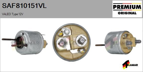 FLAMAR SAF810151VL - Тяговое реле, соленоид, стартер autospares.lv