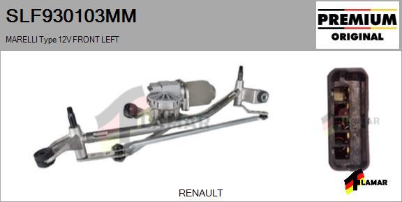 FLAMAR SLF930103MM - Система очистки окон autospares.lv