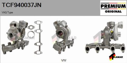 FLAMAR TCF940037JN - Турбина, компрессор autospares.lv