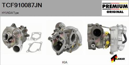 FLAMAR TCF910087JN - Турбина, компрессор autospares.lv