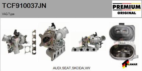 FLAMAR TCF910037JN - Турбина, компрессор autospares.lv