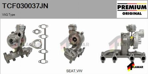 FLAMAR TCF030037JN - Турбина, компрессор autospares.lv