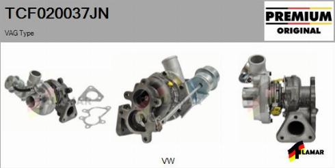 FLAMAR TCF020037JN - Турбина, компрессор autospares.lv