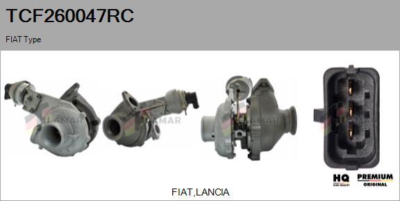 FLAMAR TCF260047RC - Турбина, компрессор autospares.lv