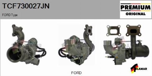 FLAMAR TCF730027JN - Турбина, компрессор autospares.lv