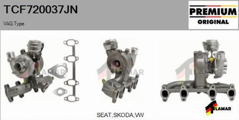 FLAMAR TCF720037JN - Турбина, компрессор autospares.lv