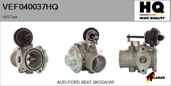 FLAMAR VEF040037HQ - Клапан возврата ОГ autospares.lv