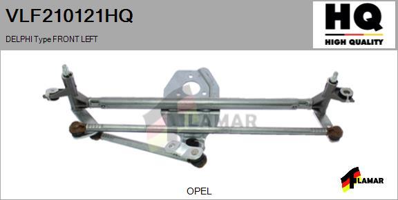 FLAMAR VLF210121HQ - Система тяг и рычагов привода стеклоочистителя autospares.lv