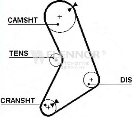 Flennor 4906 - Зубчатый ремень ГРМ autospares.lv