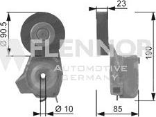 Flennor FA99071 - Ролик, поликлиновый ремень autospares.lv