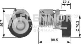Flennor FA20904 - Ролик, поликлиновый ремень autospares.lv