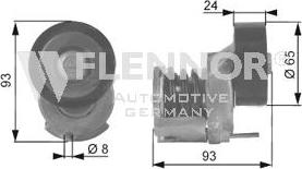 Flennor FA20936 - Ролик, поликлиновый ремень autospares.lv