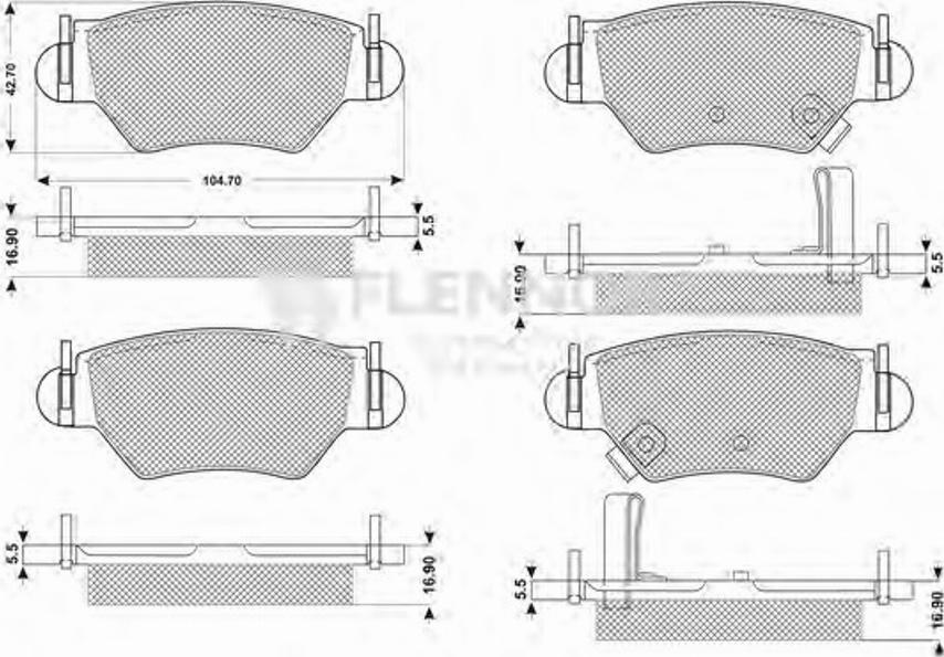 Flennor FB210540 - Тормозной диск autospares.lv