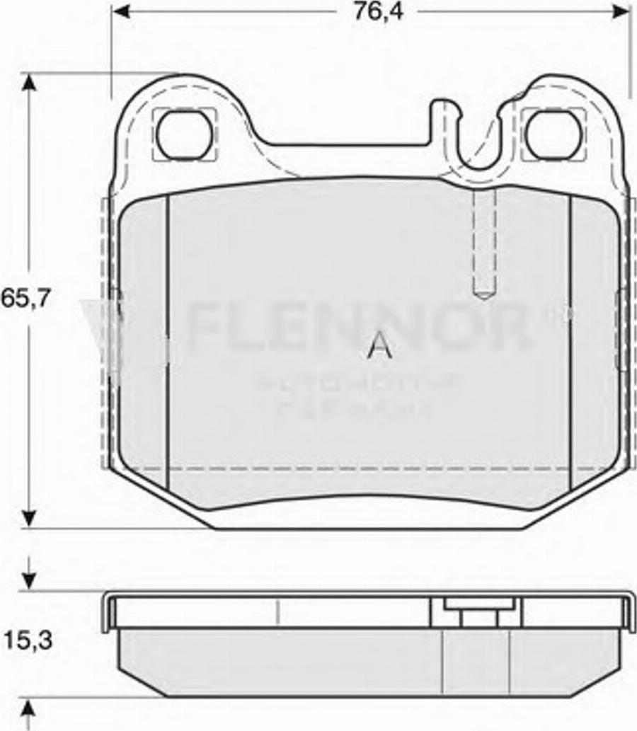 Flennor FB210559 - Тормозные колодки, дисковые, комплект autospares.lv