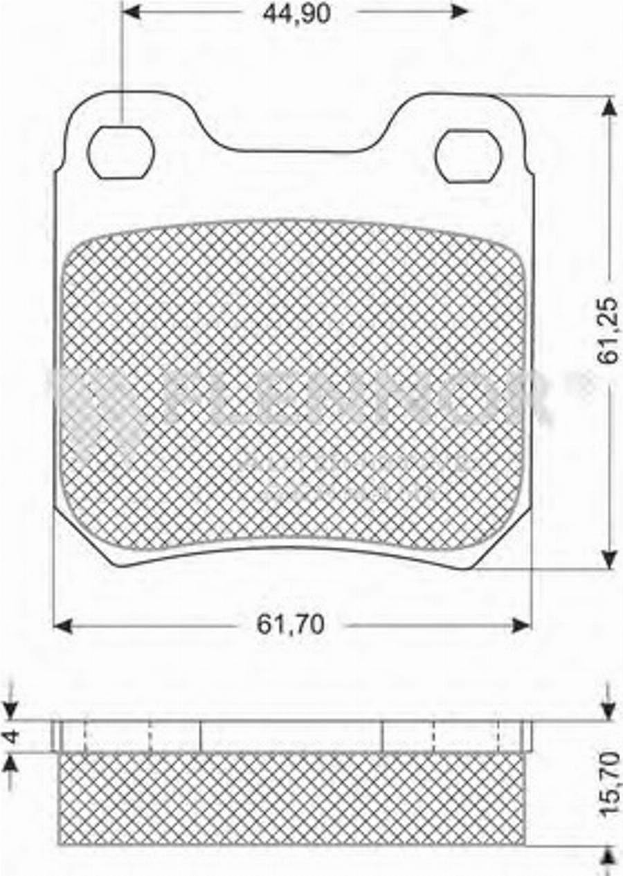 Flennor FB210165 - Тормозные колодки, дисковые, комплект autospares.lv