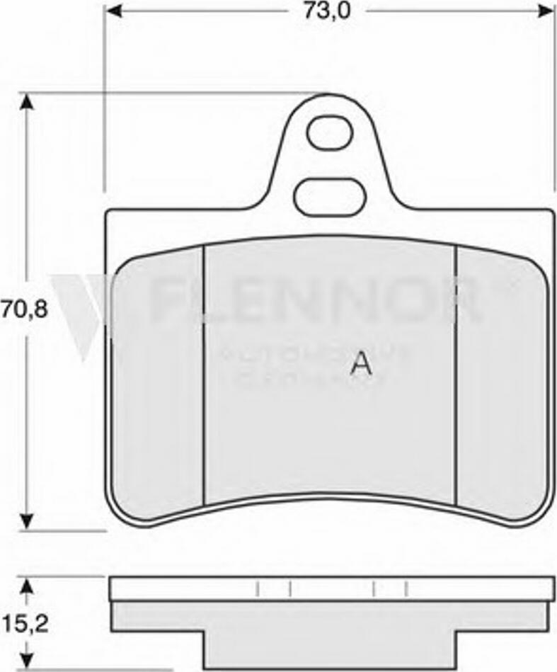 Flennor FB210858 - Тормозные колодки, дисковые, комплект autospares.lv