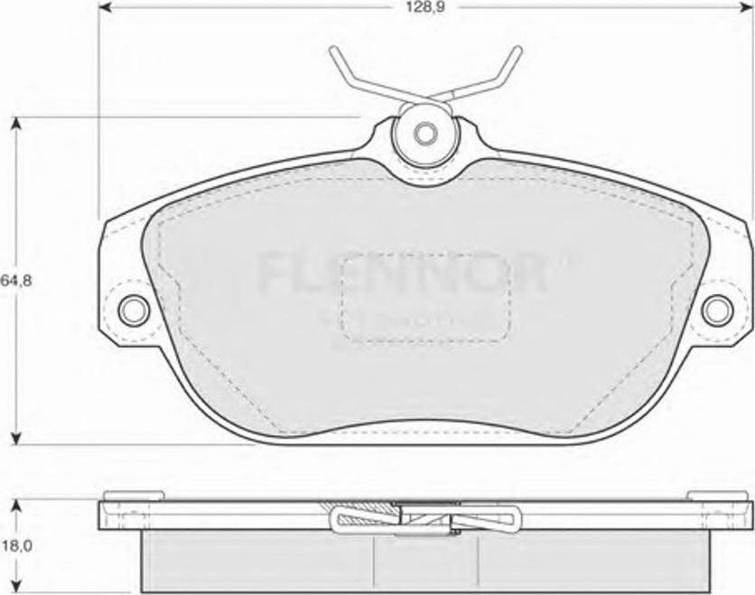 Flennor FB211300 - Тормозные колодки, дисковые, комплект autospares.lv