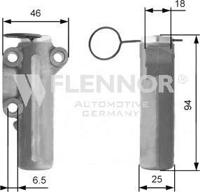 Flennor FD99022 - Успокоитель, зубчатый ремень autospares.lv