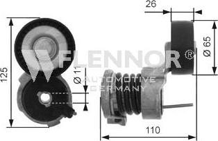 Flennor FS99496 - Ролик, поликлиновый ремень autospares.lv