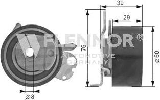 Flennor FS02103 - Натяжной ролик, зубчатый ремень ГРМ autospares.lv