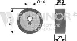 Flennor FS22902 - Ролик, поликлиновый ремень autospares.lv