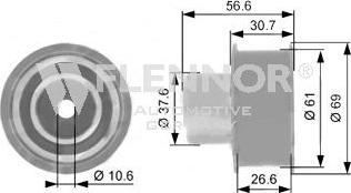 Flennor FU11049 - Направляющий ролик, зубчатый ремень ГРМ autospares.lv