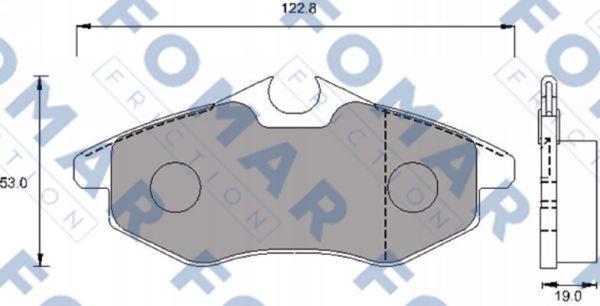 FOMAR Friction FO 924581 - Тормозные колодки, дисковые, комплект autospares.lv